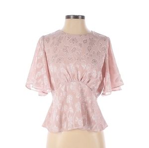 Express pink floral blouse